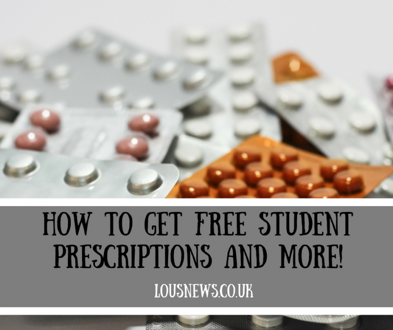 How to get Free student prescriptions and more!