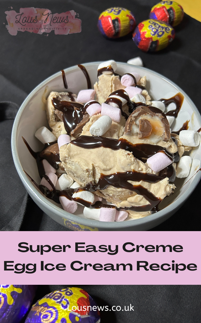 Super Easy Creme Egg Ice Cream Recipe